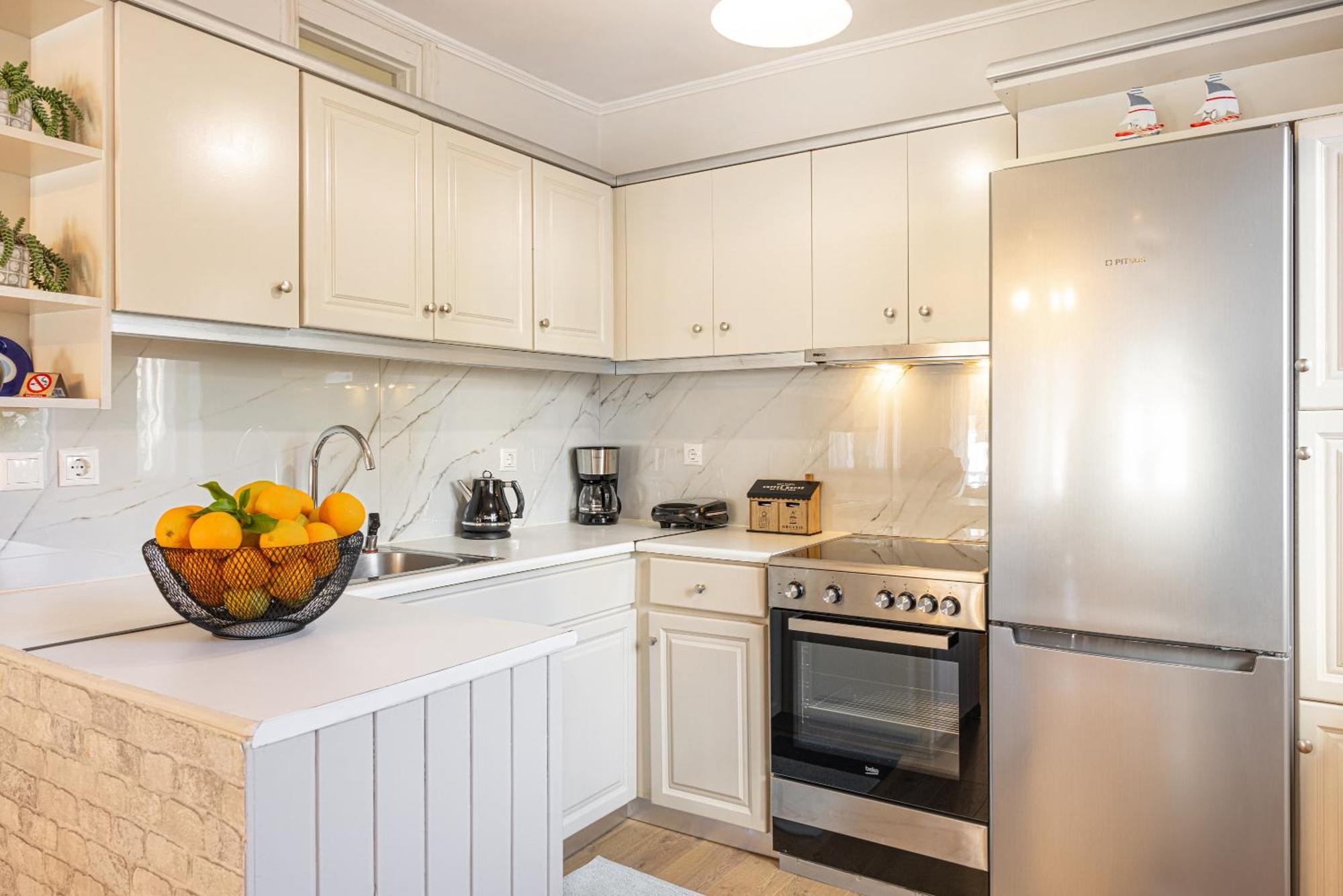 Pythagorio Blue Street Apartment With Balcony Экстерьер фото