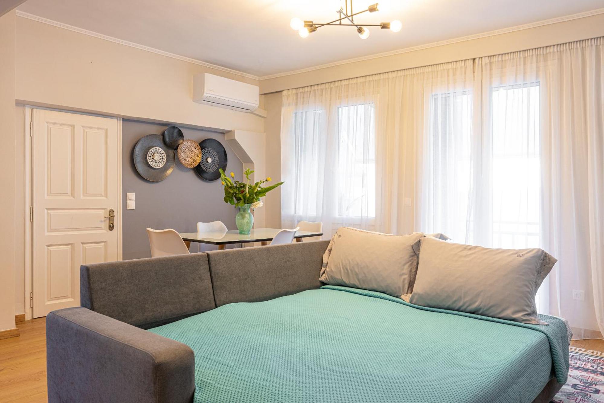 Pythagorio Blue Street Apartment With Balcony Экстерьер фото